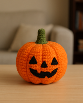 Patrón de Calabaza de Halloween Amigurumi