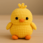 Patrón amigurumi gratis, pollito redondito