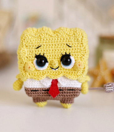 Patrón amigurumi Bob Esponja Angelina