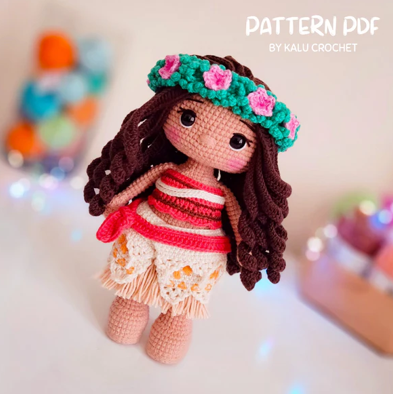 Patrón amigurumi inspirado en Moana