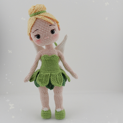Patrón amigurumi muñeca Campanilla