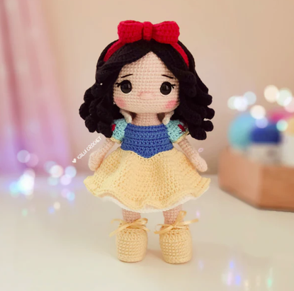 patron amigurumis blanca nieves