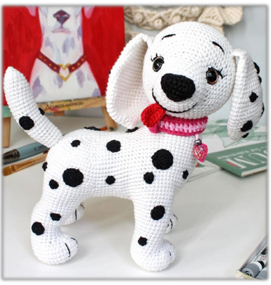 patron amigurumi cachorrito dalmata