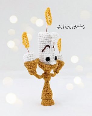 patron amigurumi candeladro