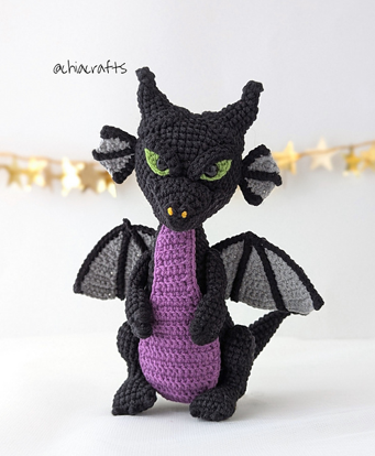 patron amigurumi dragon