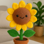 patron amigurumi girasol