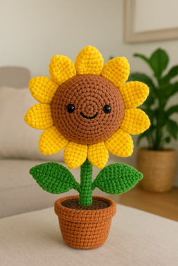patron amigurumi girasol