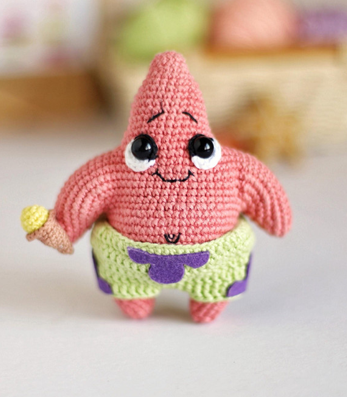 patron amigurumi patricio