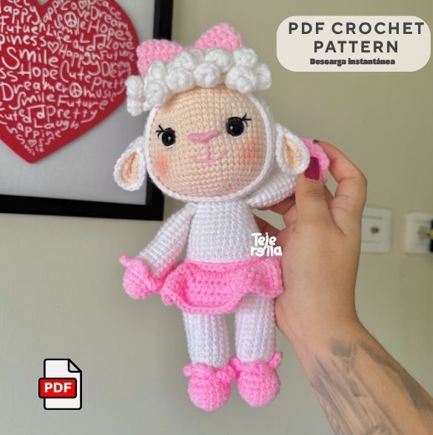 patron amigurumi lambie