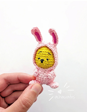 patron amigurumi mini conejito