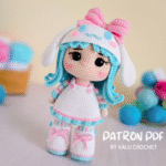 patron amigurumi muneca,CINNAMOROLL