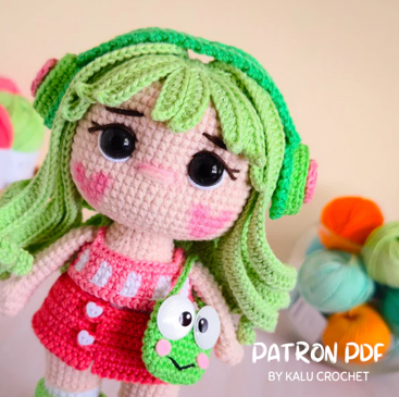 patron amigurumi muñeca kero