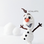 patron amigurumi muñeco de nieve