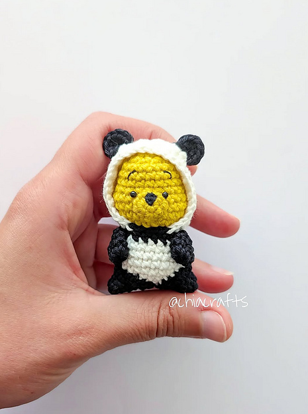 patron amigurumi osito panda