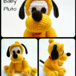 patron amigurumi pluto bebe