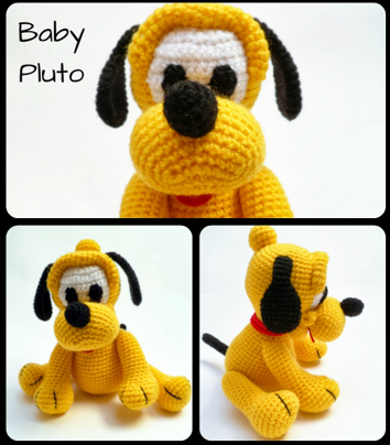patron amigurumi pluto bebe