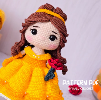 patron amigurumi princesa