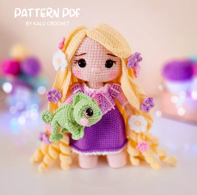 patron amigurumi rapunzel