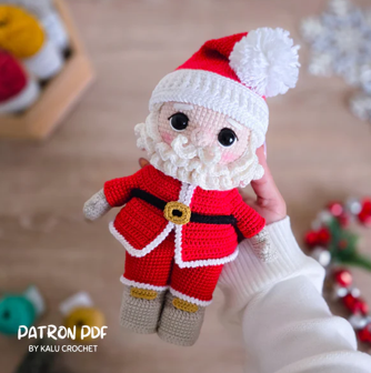 patron amigurumi santa claus