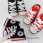 patron amigurumi tenis converse