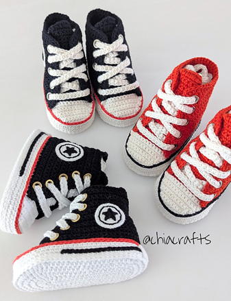 patron amigurumi tenis converse