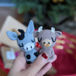 patron amigurumi vaca y gato